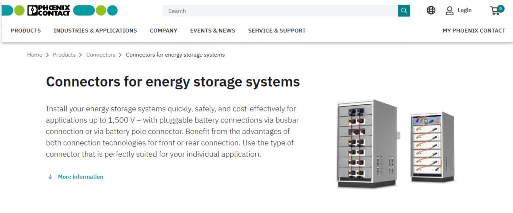 Phoenix Contact Energy Storage Connectors