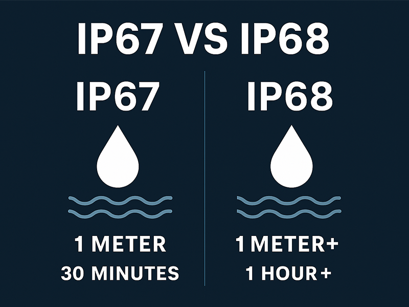 IP67 VS IP68